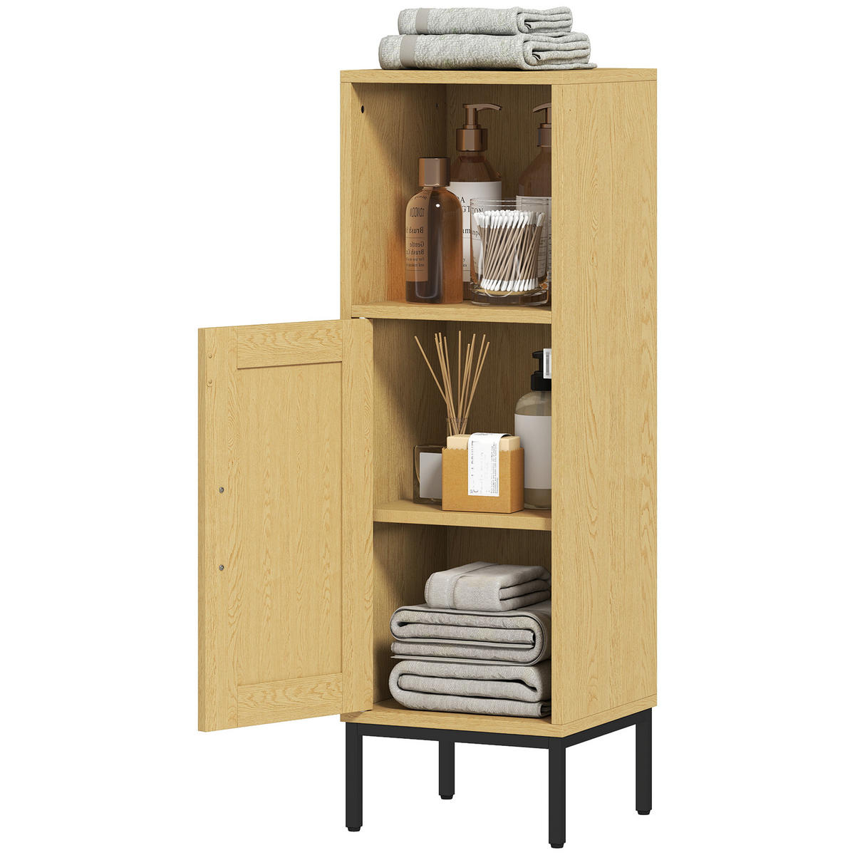 MEHRZWECKSCHRANK Naturfarben 30.0/30.0/94.0 cm - Naturfarben, Holzwerkstoff (30/94/30cm)