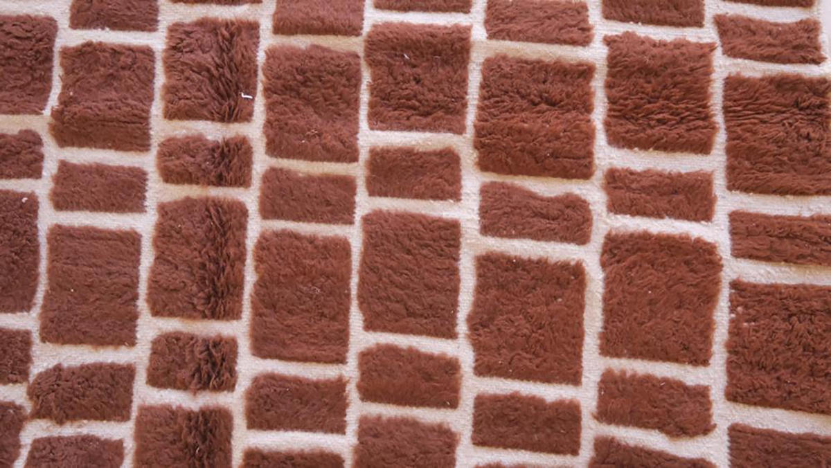 BERBERTEPPICH aus Marokko aus reiner Wolle bruin - Braun, Naturmaterialien (198/294cm) - AFK Living