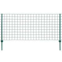METALLZAUN Stahl 20/1,5 M Grün - Grün, Metall (3/150cm) - vidaXL