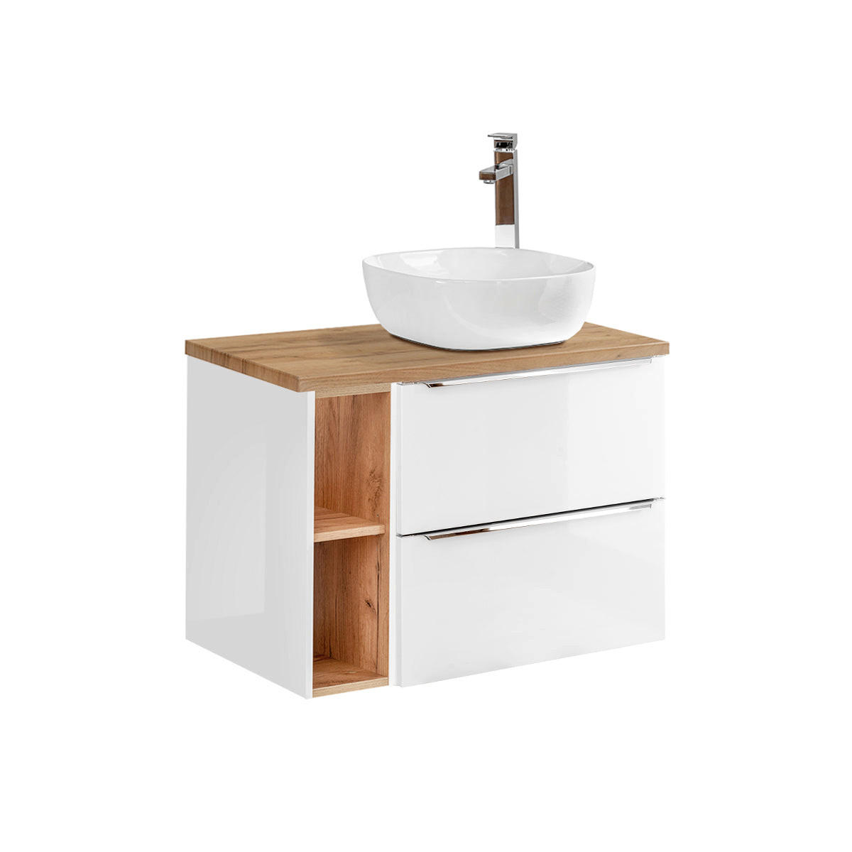 WASCHTISCH 80.4cm April Weiß - Weiß, Holzwerkstoff (80.4/59/46cm) - Petits-meubles