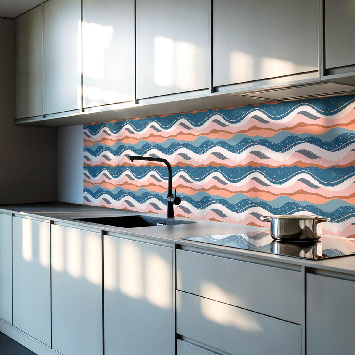 WANDPANEEL 100x50 cm selbstklebend Ondura - Multicolor, Kunststoff (50/1.6/100cm) - Wallfluent