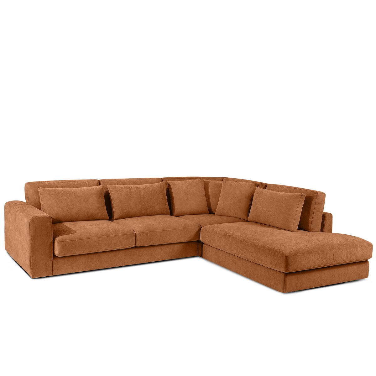 ECKSOFA rechts VERUS - Rot, Holz/Holzwerkstoff (297/248cm) - KONSIMO®