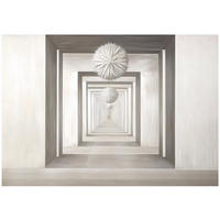 FOTOTAPETE 3D Effekt Abstrakt Tunnel Vlies Tapete 350x250 - Multicolor, Papier (350/250cm) - Wallarena