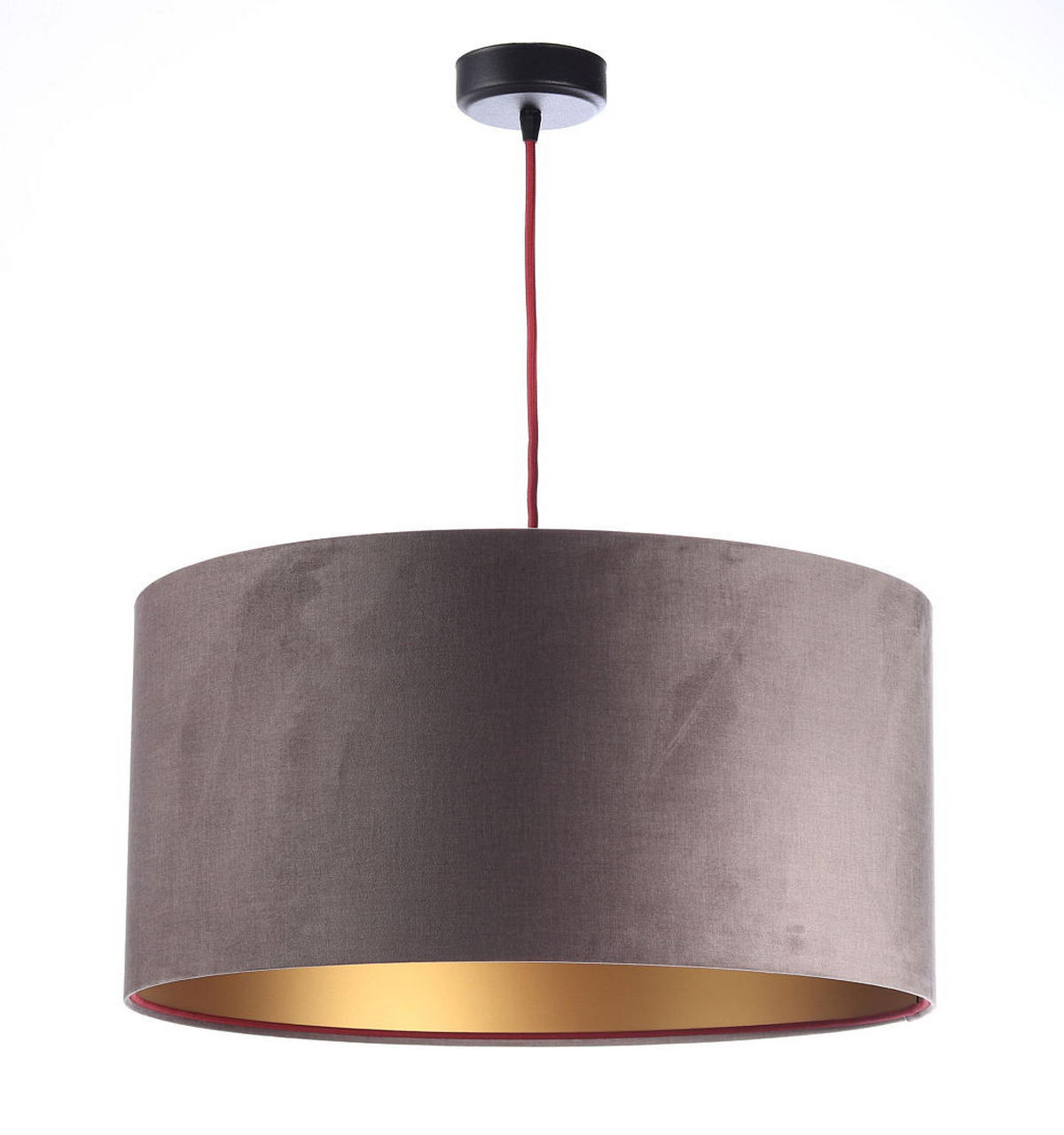 HÄNGELEUCHTE Gold 50/25 cm - Goldfarben/Braun, Kunststoff (50/0.8/25cm) - ONZENO