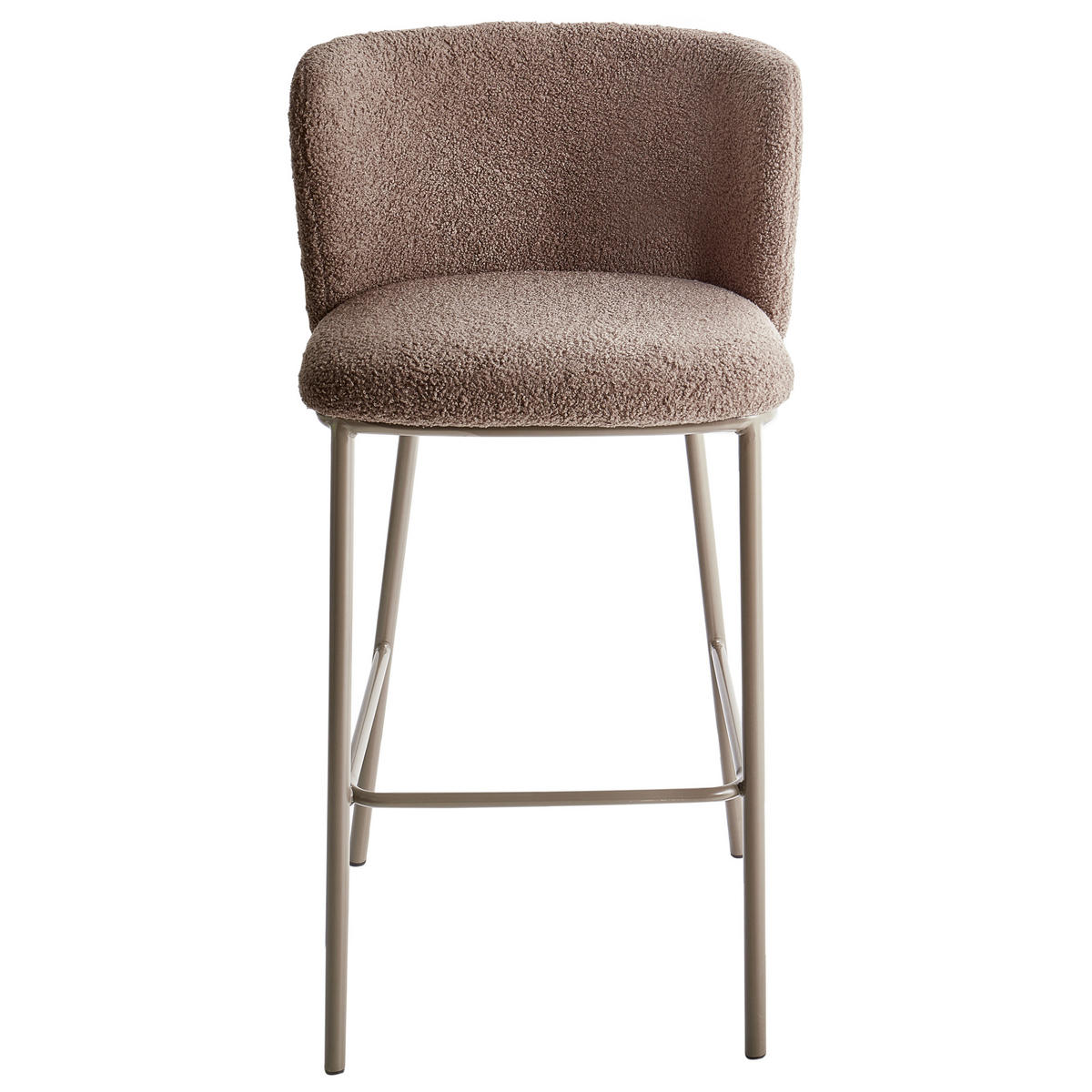 BARSTÜHLE 2er-Set Braun Mina II - Braun, Textil (52/98/46cm) - Beliani