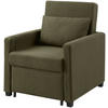 SCHLAFSESSEL Jerry Grün - Grün, Textil (74/89/91cm) - ATLANTIC home collection