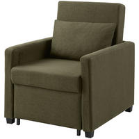 SCHLAFSESSEL Jerry Grün - Grün, Textil (74/89/91cm) - ATLANTIC home collection