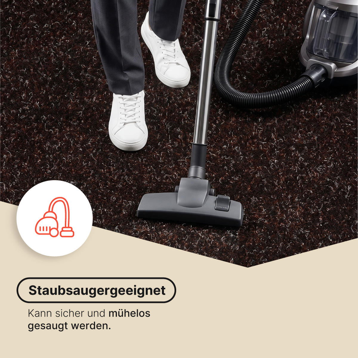 RASENTEPPICH VERA Braun 200/350 cm - Braun, Textil (200/350cm) - Tapiso