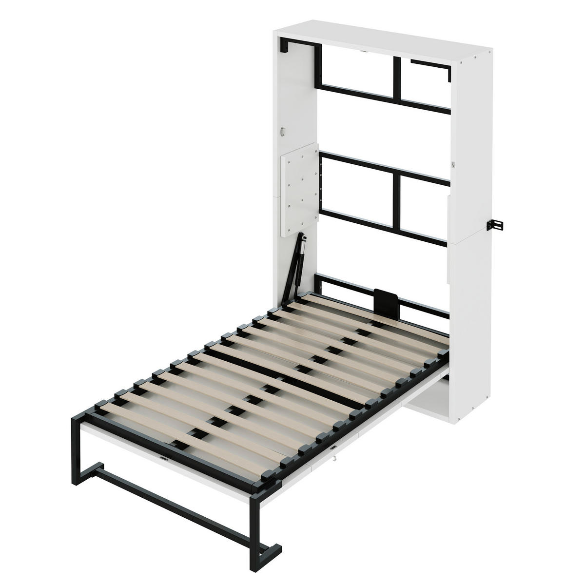 SKLAPAJUĆI KREVET 90x200 Zidni Metalni Okvir - bijela, metal (90/200cm) - FLIEKS