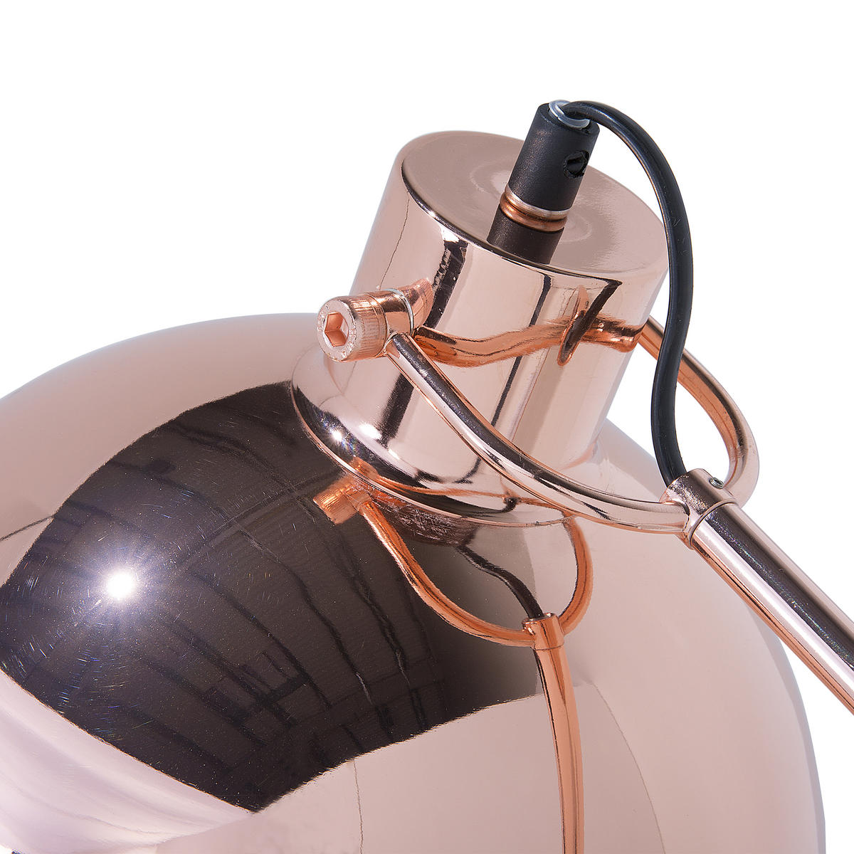 STEHLAMPE Dintel 25/25/155 cm - Kupferfarben, Metall (25/25/155cm) - Beliani