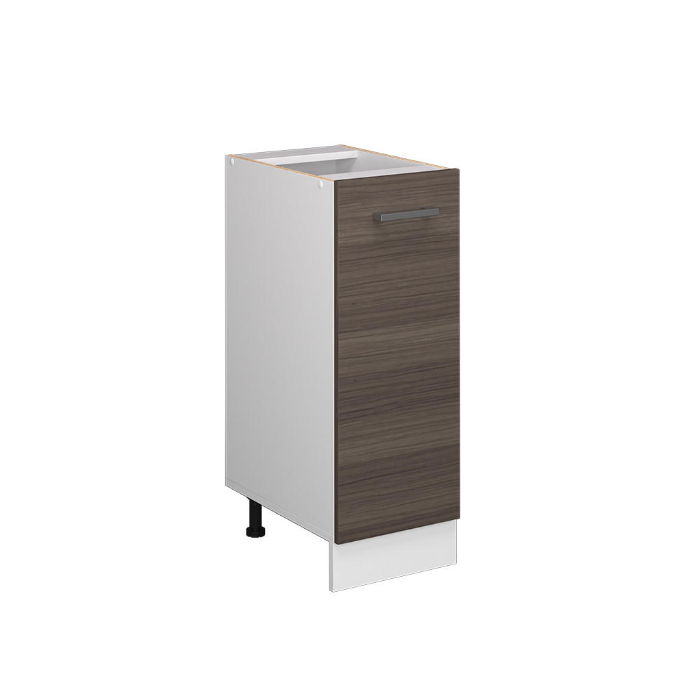 APOTHEKERSCHRANK R-Line Grau 30 cm ohne AP - Weiß/Braun, Holzwerkstoff (30/81.6/46cm) - Vicco