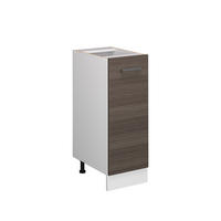 APOTHEKERSCHRANK R-Line Grau 30 cm ohne AP - Weiß/Braun, Holzwerkstoff (30/81.6/46cm) - Vicco