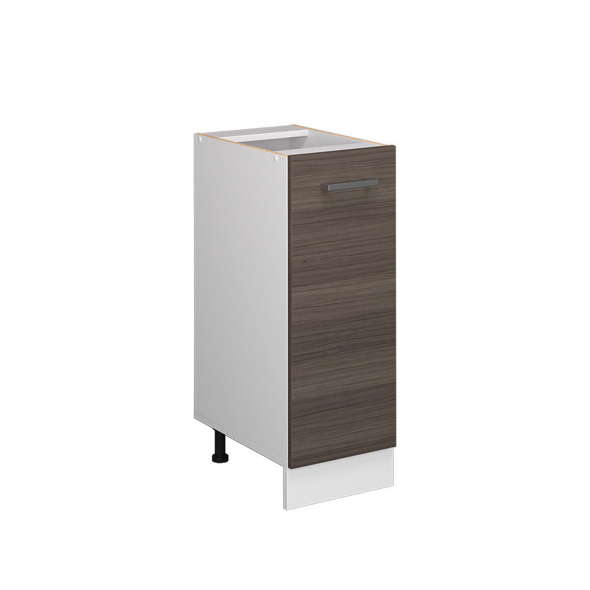 APOTHEKERSCHRANK R-Line Grau 30 cm ohne AP - Weiß/Braun, Holzwerkstoff (30/81.6/46cm) - Vicco