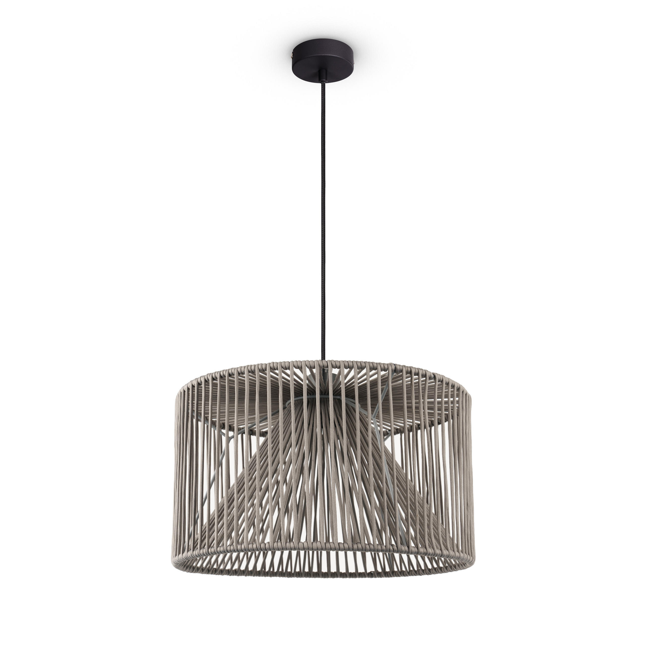 PENDELLEUCHTE Hugo Pd1 Mirijana - Schwarz, Metall (38/38/28cm) - Paco Home