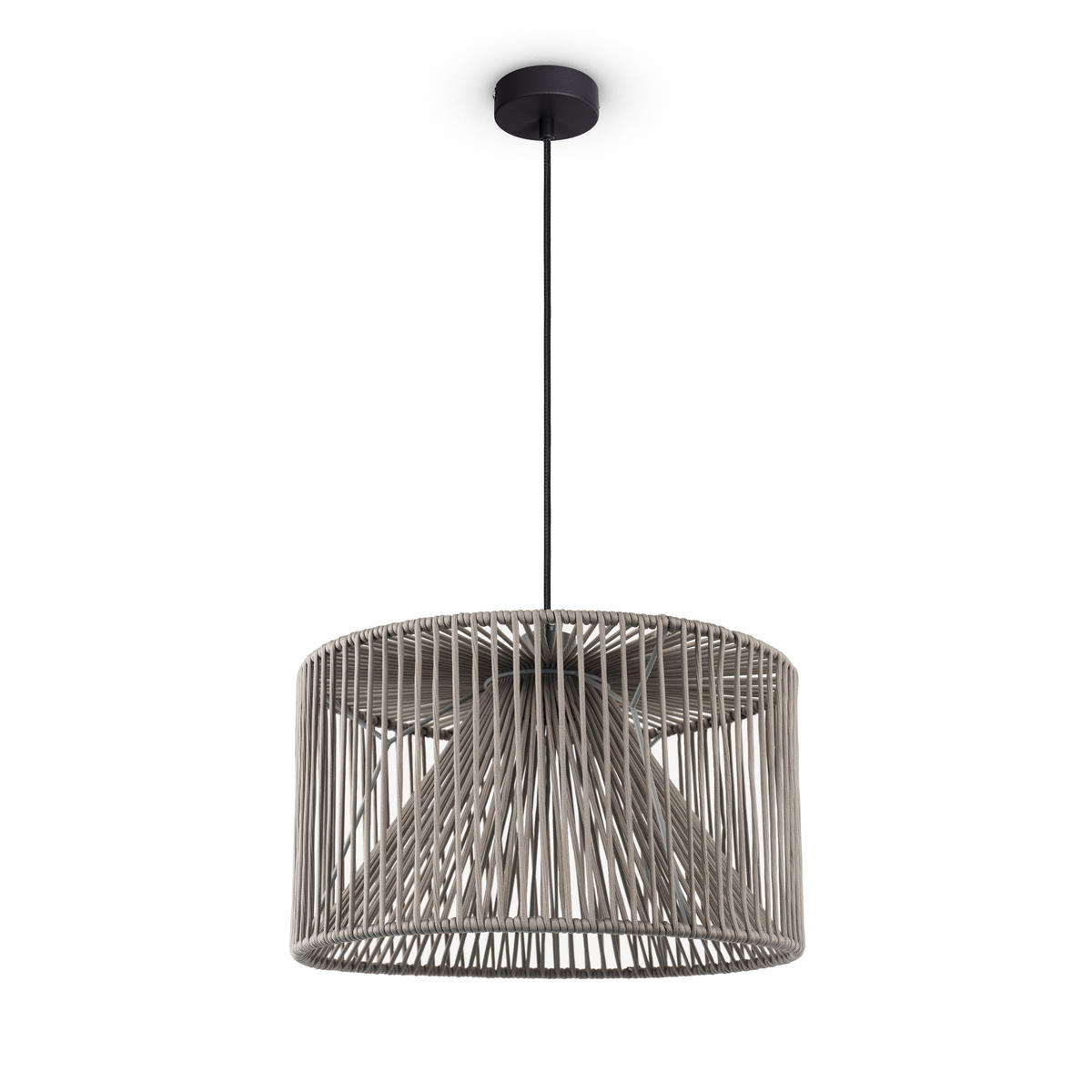 PENDELLEUCHTE Hugo Pd1 Mirijana - Schwarz, Metall (38/38/28cm) - Paco Home