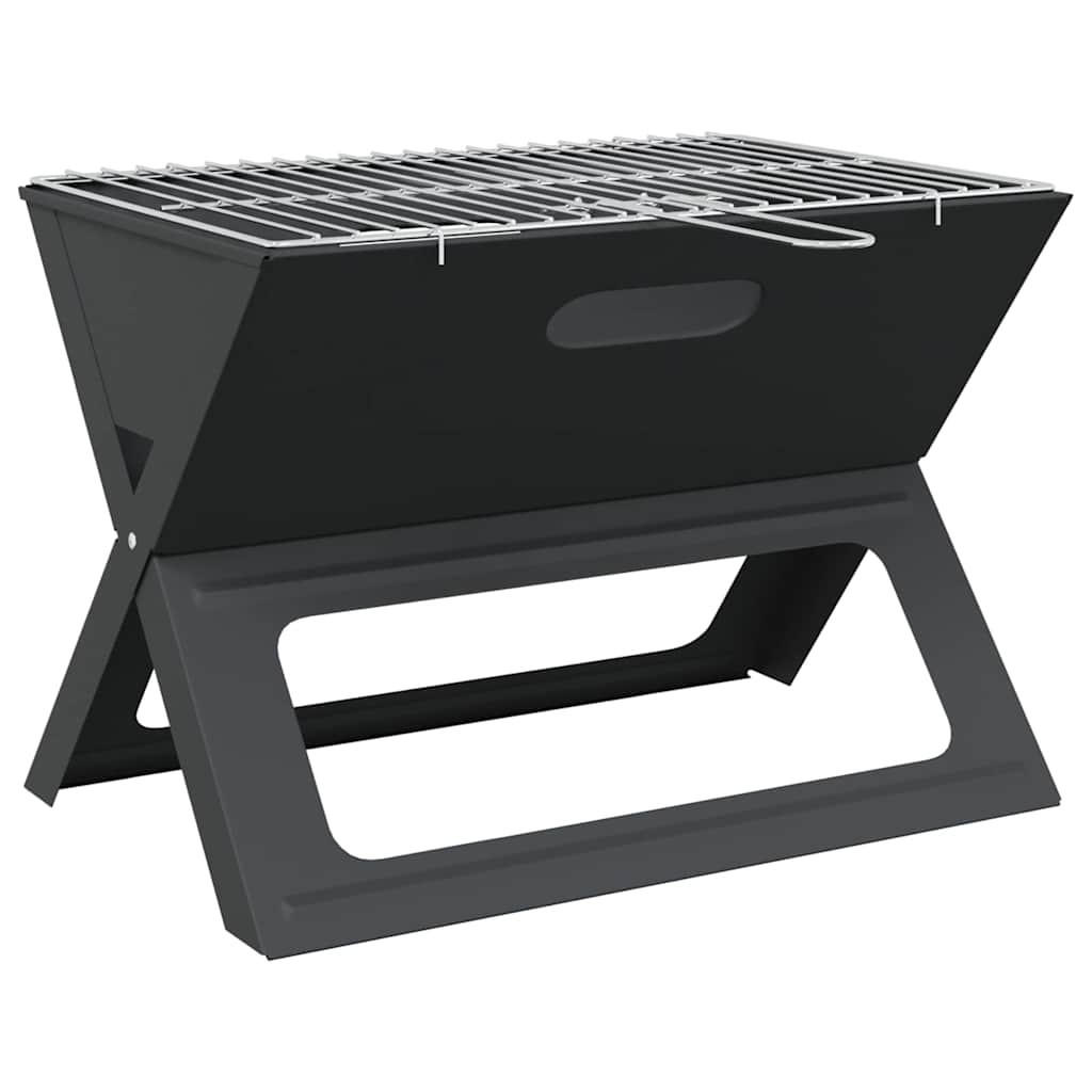 OUTDOOR-GRILL Schwarz 46/31/31 Cm Stahl - Schwarz, Metall (31/31/46cm) - vidaXL