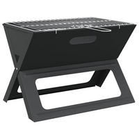 OUTDOOR-GRILL Schwarz 46/31/31 Cm Stahl - Schwarz, Metall (31/31/46cm) - vidaXL