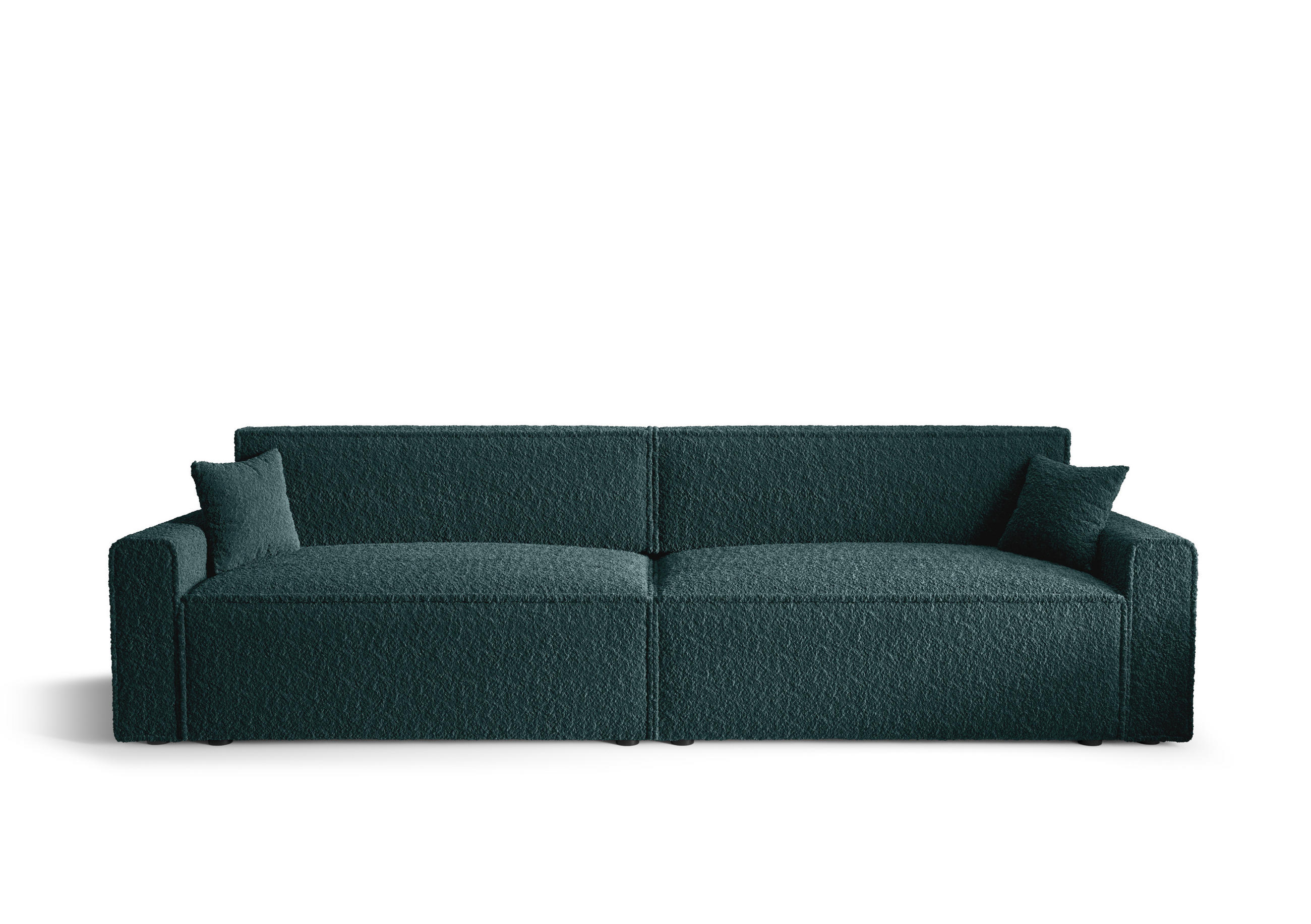 DOPPELSOFA Mira mit Schlaffunktion - Türkis/Dunkelgrün, Textil (292/90/85cm) - SIMKAM Furniture