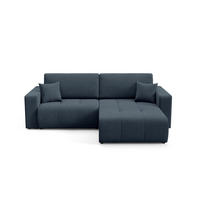 ECKSOFA Augusto - Blau, Holzwerkstoff/Textil (244/149cm) - Fun Möbel