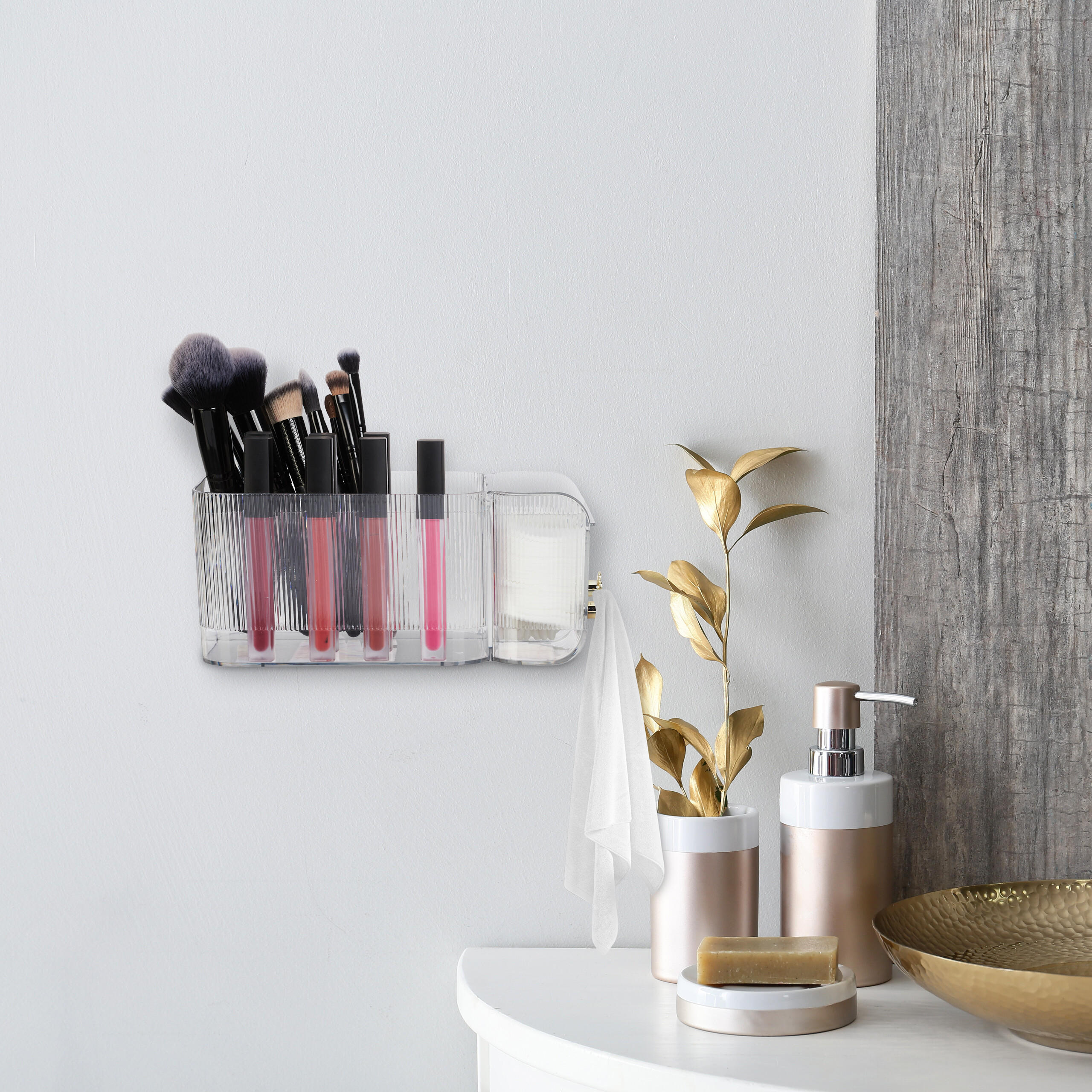 KOSMETIK-ORGANIZER - Transparent, Kunststoff (24/10/12.5cm) - Relaxdays
