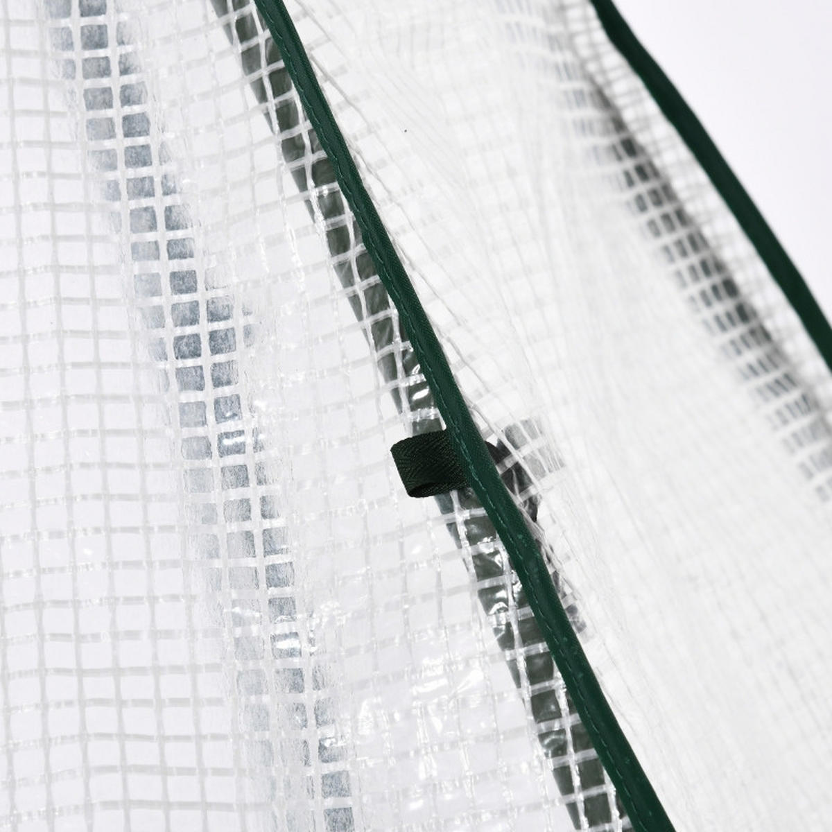 GEWÄCHSHAUS 160x140x180 cm Folie Rolltür weiß - Weiß, Metall (160/180/140cm) - Fortuna Lai