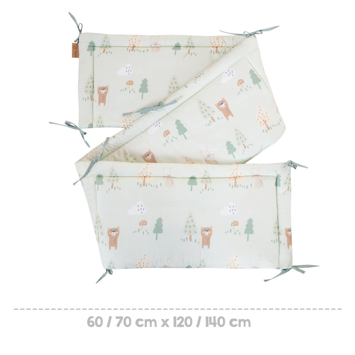 NESTCHEN Woodland Buddies grün - Grün, Textil (170/3cm) - Roba