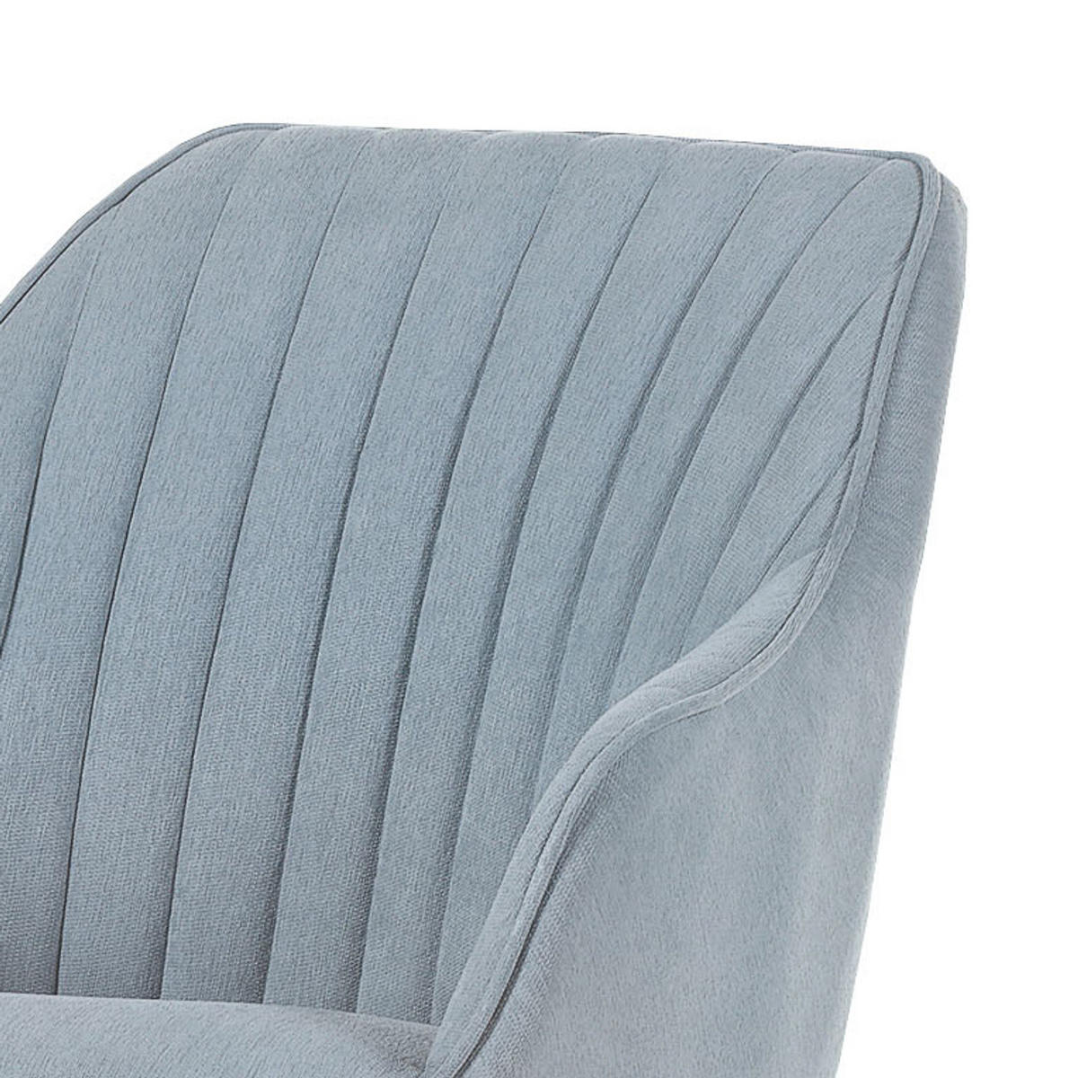 ARMLEHNENSTUHL - Drehbar - Hellblau, Holz/Textil (60/83/65cm) - home24