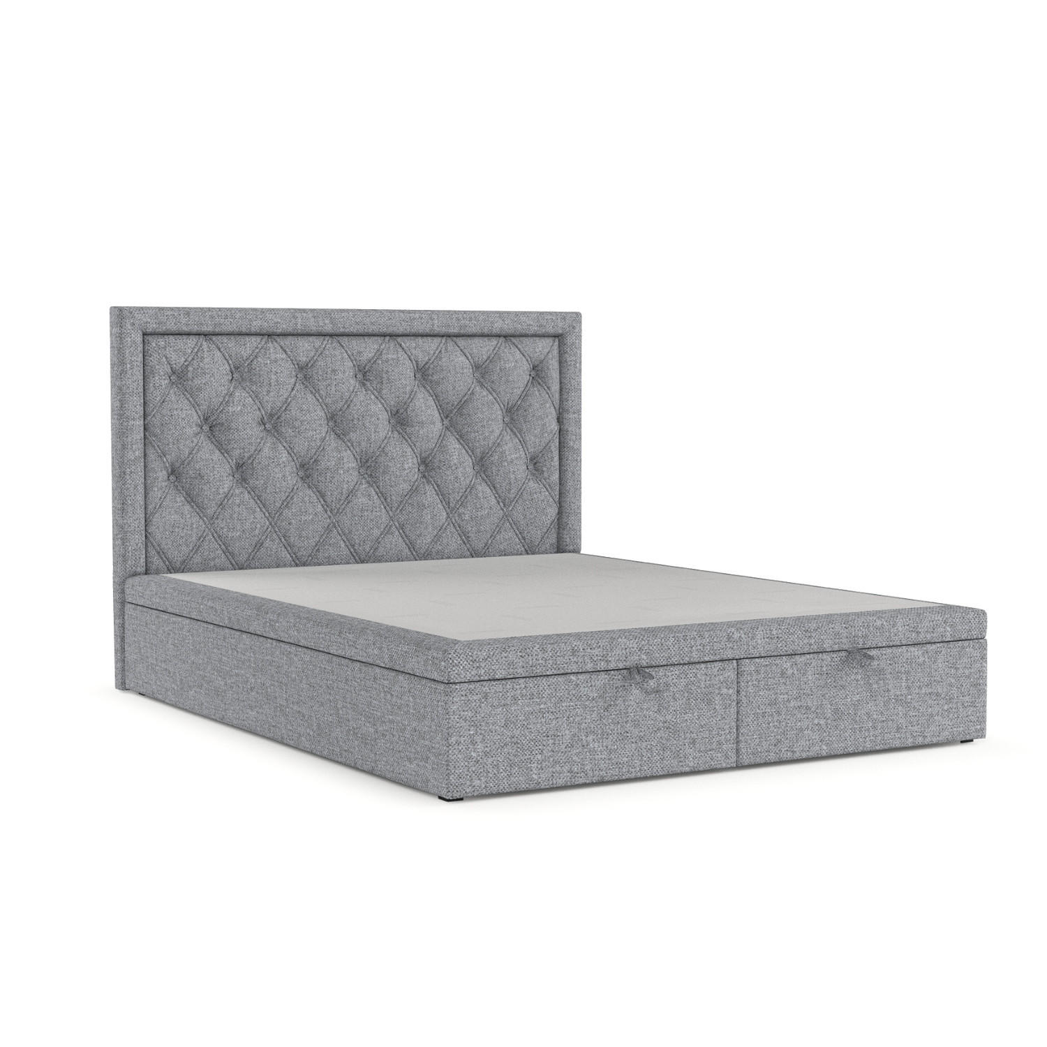 AltaBeds Polsterbett Grau 200x200 cm