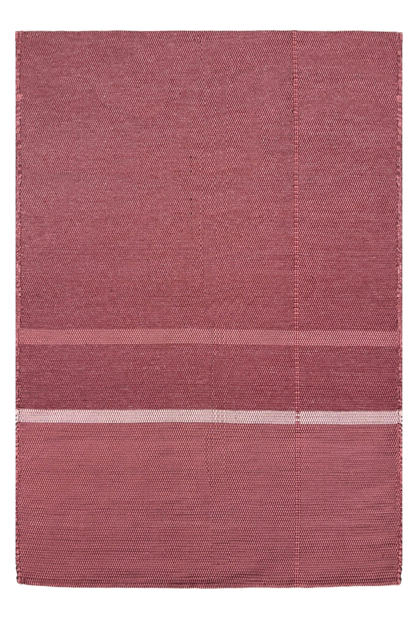 TEPPICH aus recycelten Fasern handgewebt rosa - Pink, Naturmaterialien (120/170cm) - AFK Living