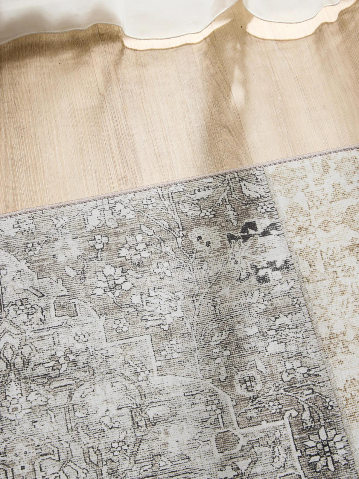 VINTAGE-TEPPICH George waschbar 120x170 cm - Grau, Kunststoff (120/170cm) - benuta