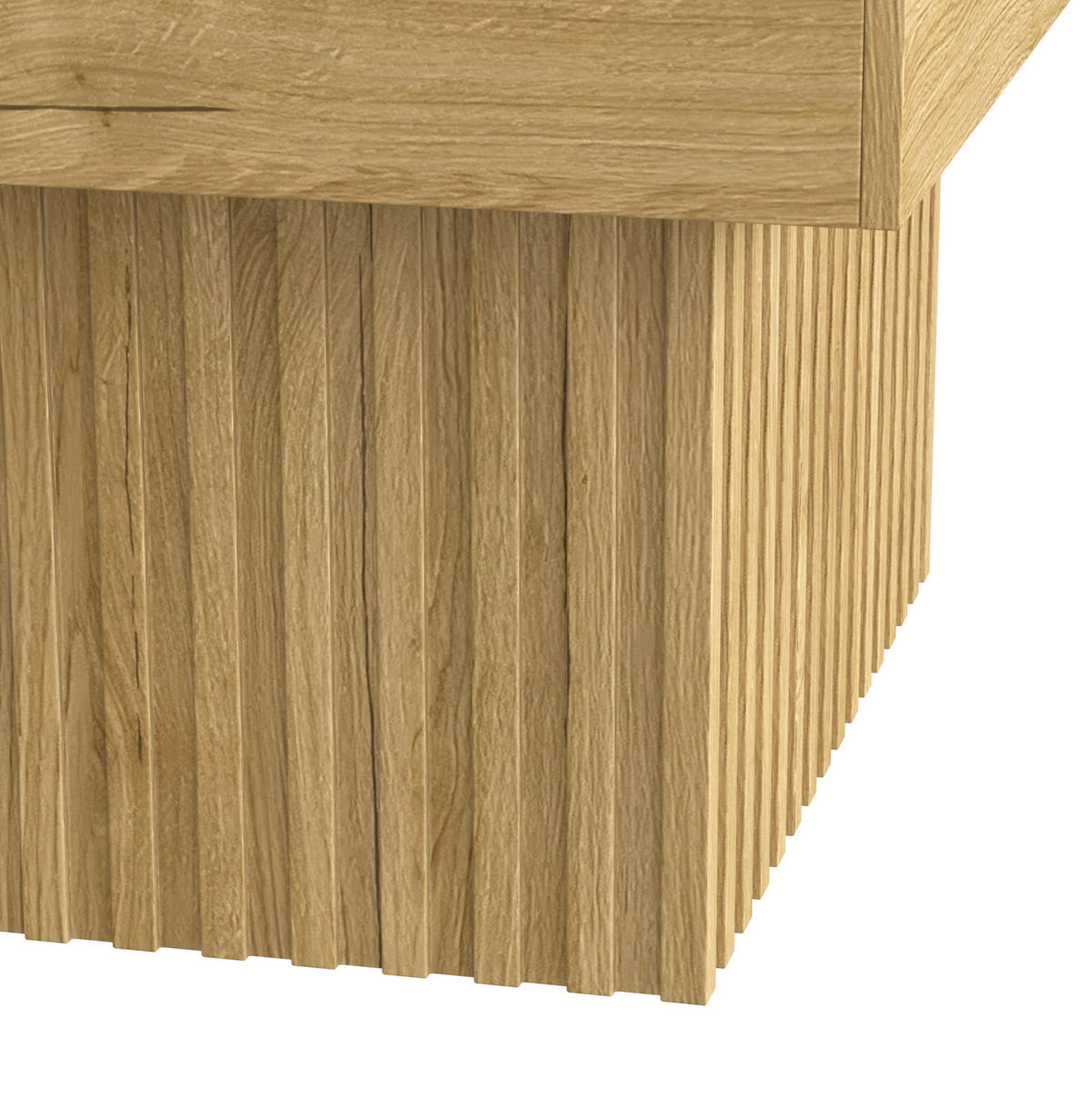 COUCHTISCH 79/79 cm in Natur aus MDF und Spanplatte – pflegeleicht und stabil - Naturfarben, Holzwerkstoff (79/79/46cm) - BEAOK