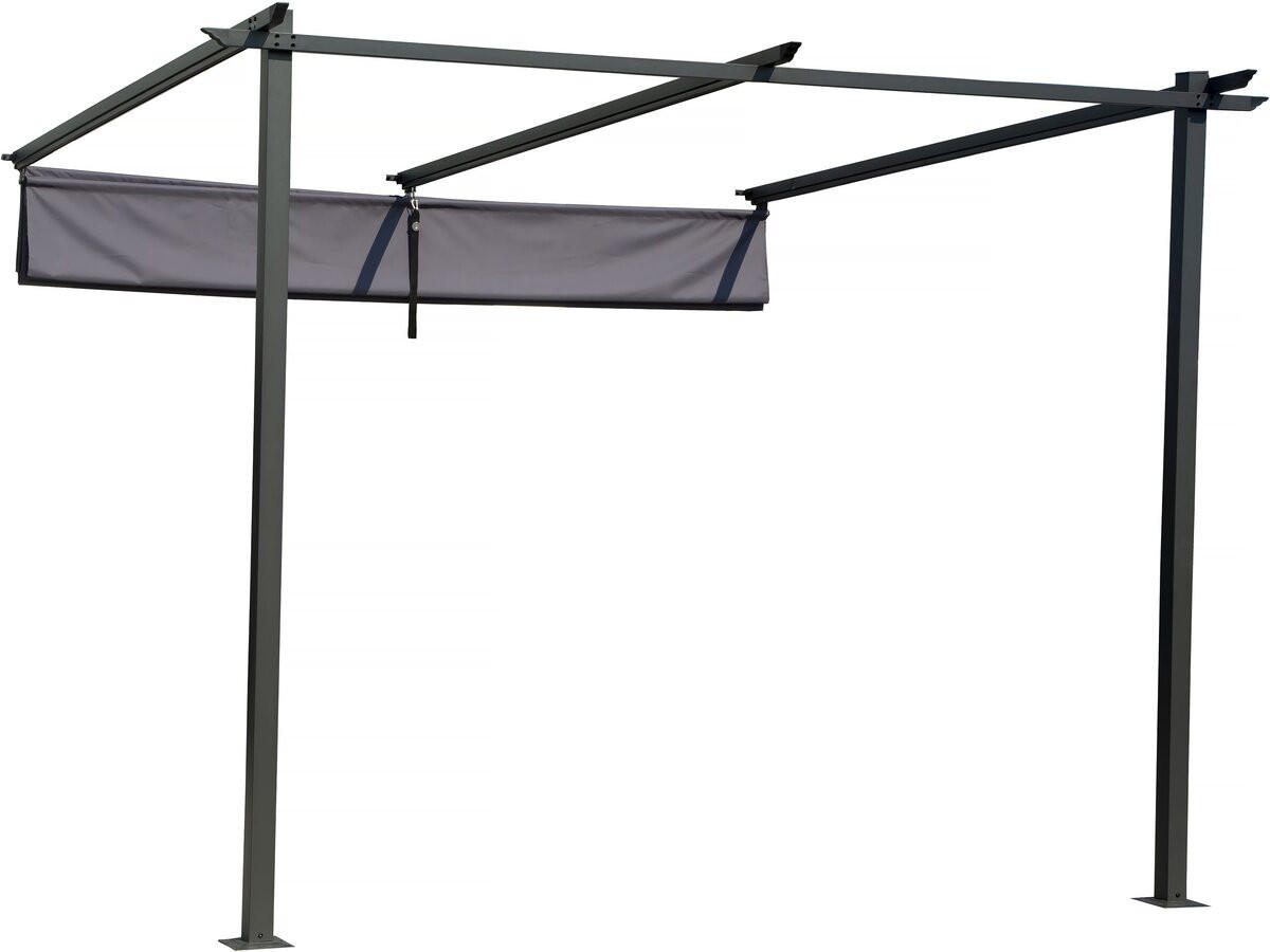 PERGOLA Anbau Anthrazit - Anthrazit, Metall (295/220/290cm) - Habitat Garten