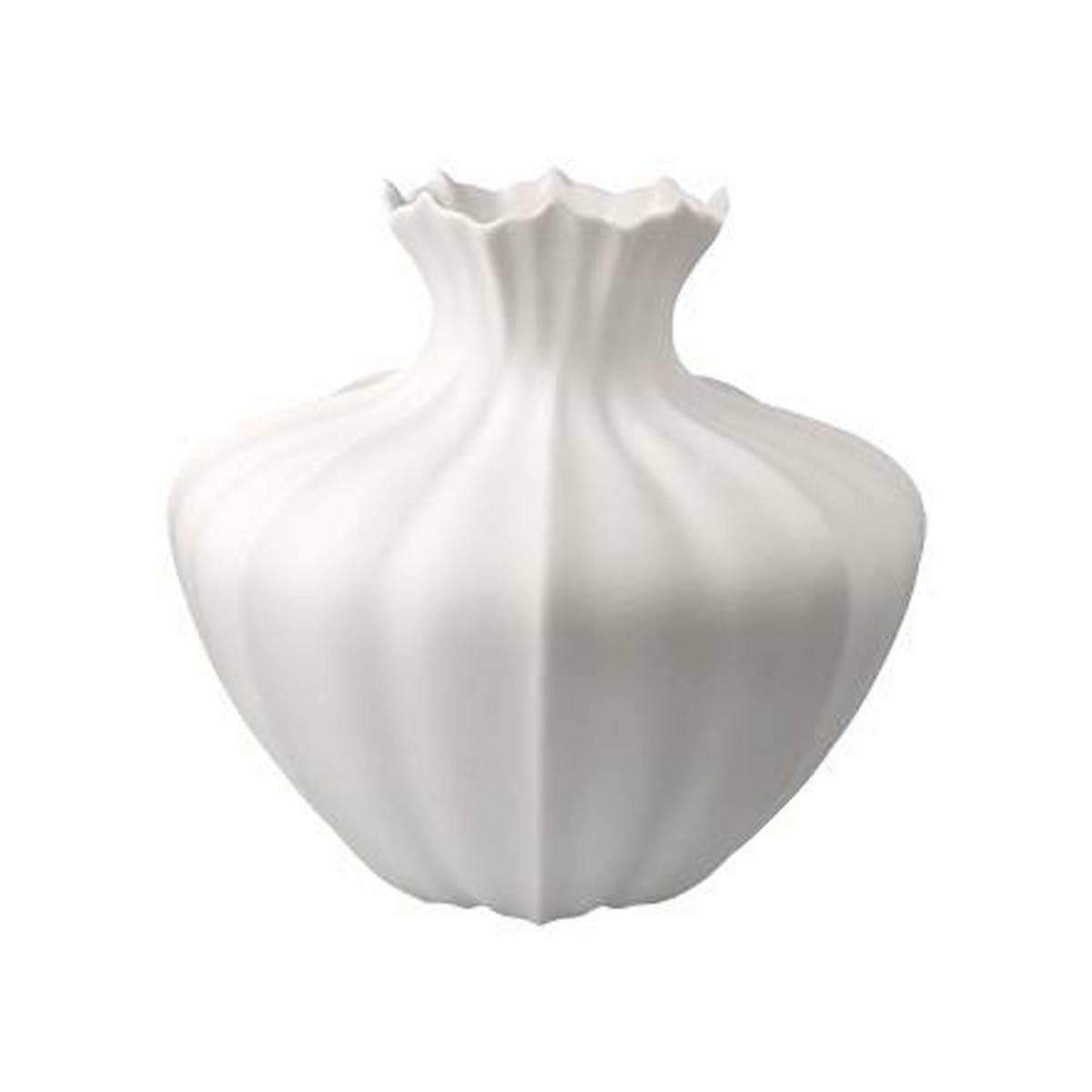 VASE Bahar, Biskuit-Porzellan, weiß, H 22 cm - Weiß, Keramik (22cm) - Goebel