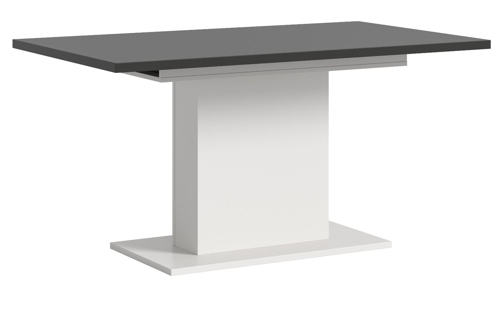 Inn.Furn Esstisch Weiß, Grau 90x76x150 cm