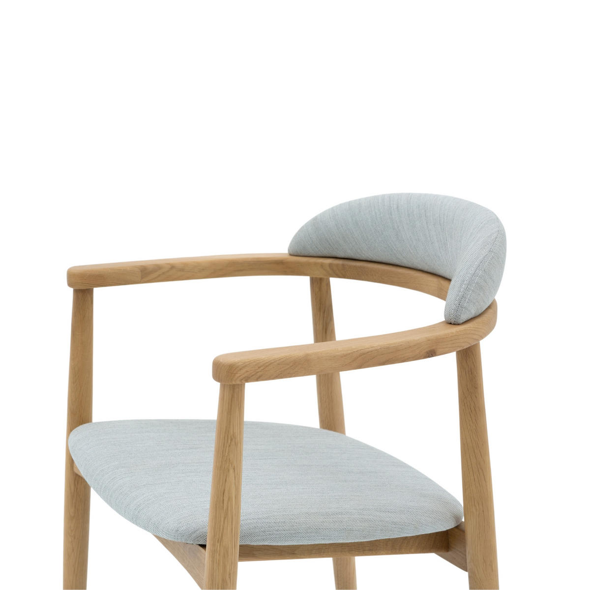 ESSZIMMERSTUHL Elv grauer Sitz - Grau, Holz (58/79/52cm) - WOODEK