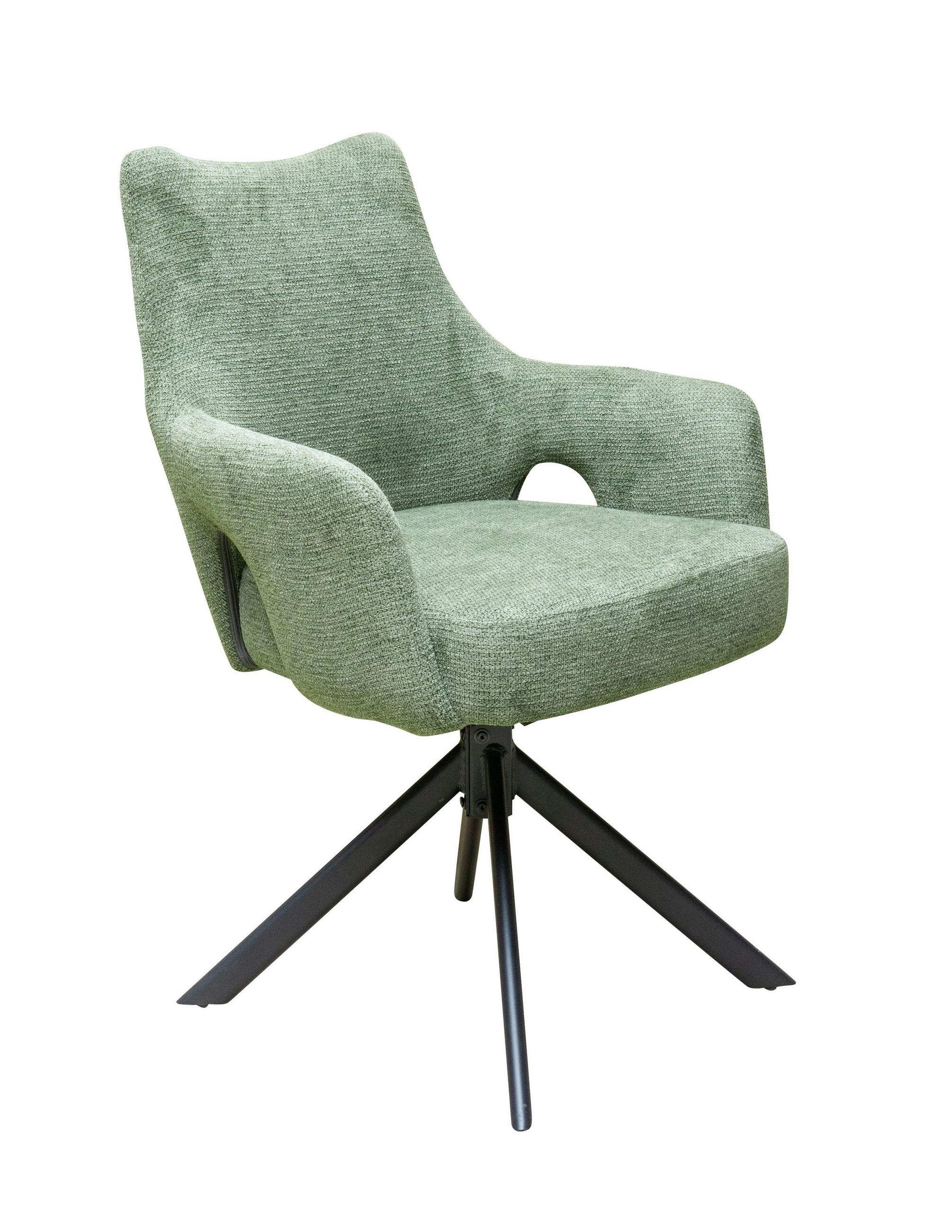 ESSZIMMERSTUHL Merlin, Webstoff, Grün - Grün, Textil (61/87/58cm) - dasmöbelwerk