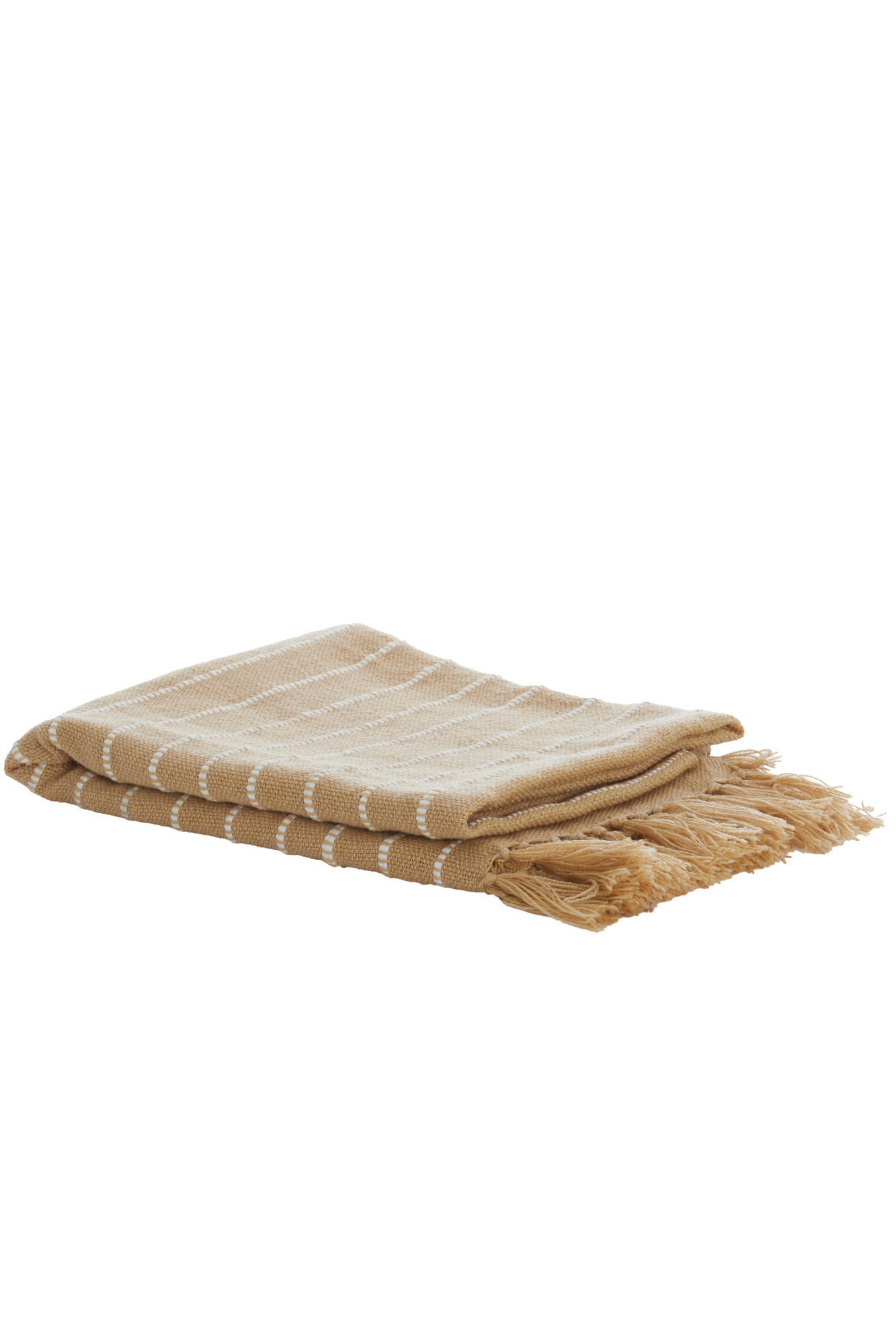 PLAID Baterno Braun 170/130/0,5 cm - Braun, Textil (130/170cm) - Light & Living