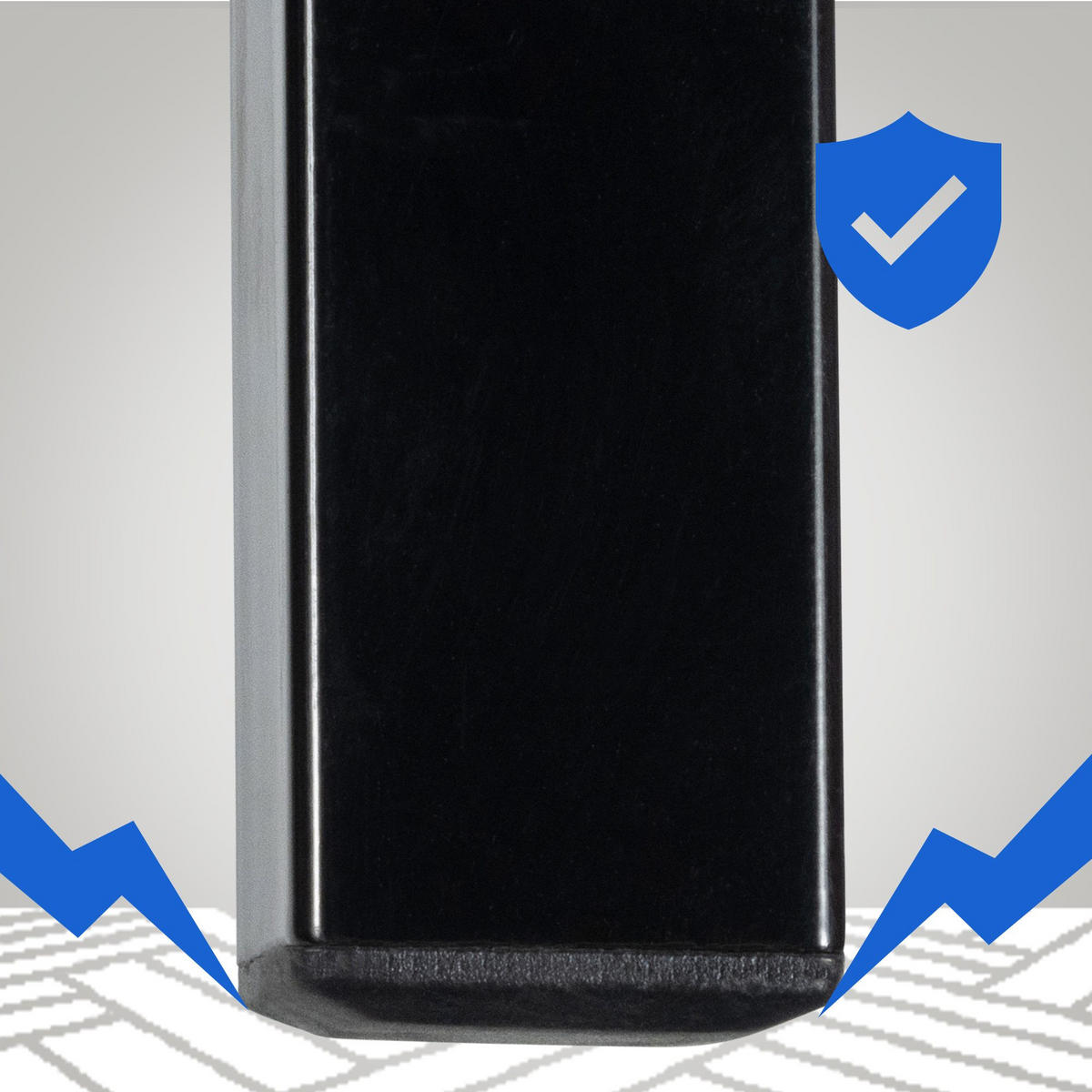 METALLBETT 185.5/205.5/42.5 cm Metall Schwarz - Schwarz, Metall (185.5/205.5cm) - CLP