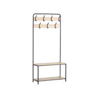 GARDEROBE SCHUHSCHRANK Beige 30/80/170 cm - Beige, Metall (30/170/80cm) - Mobili Rebecca