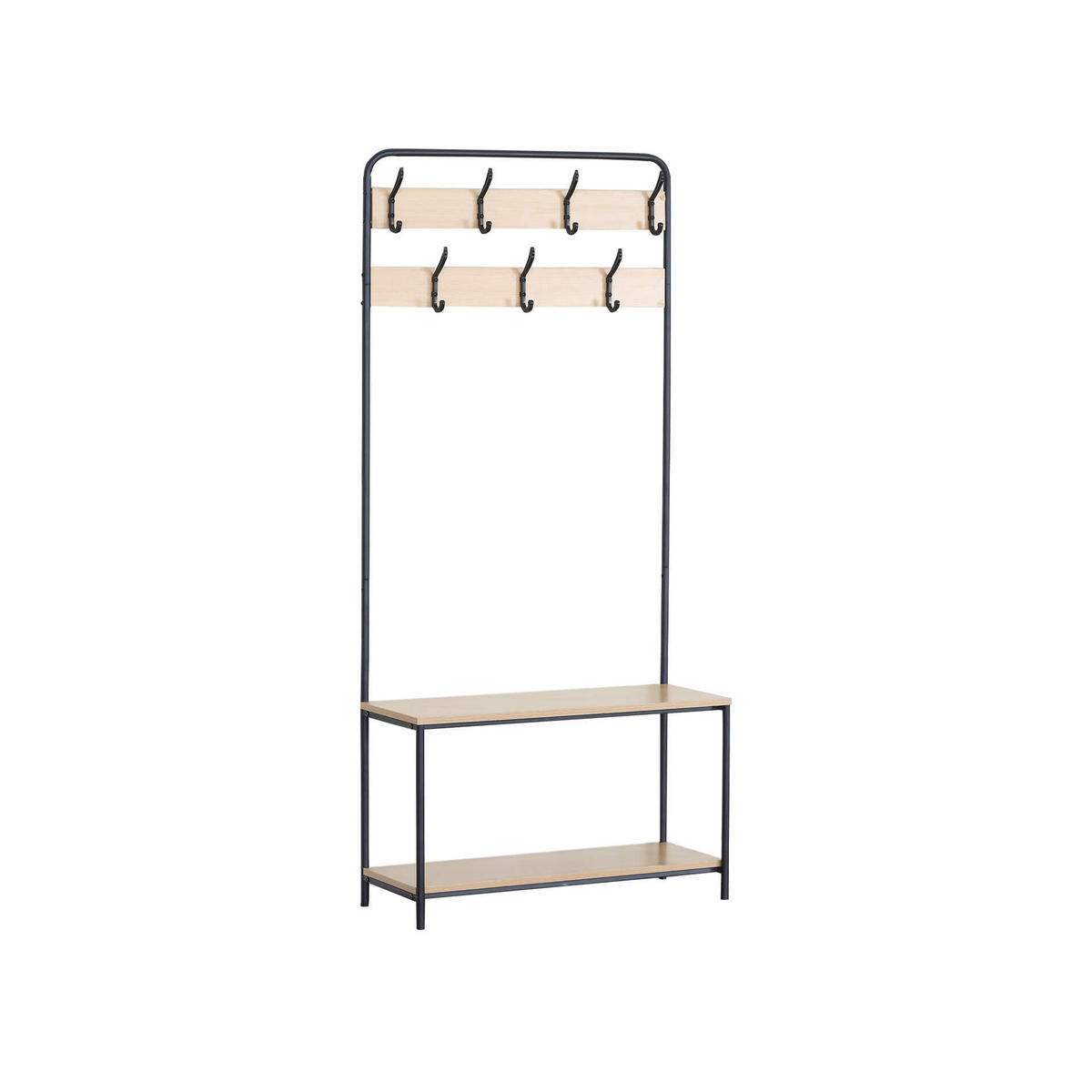 GARDEROBE SCHUHSCHRANK Beige 30/80/170 cm - Beige, Metall (30/170/80cm) - Mobili Rebecca