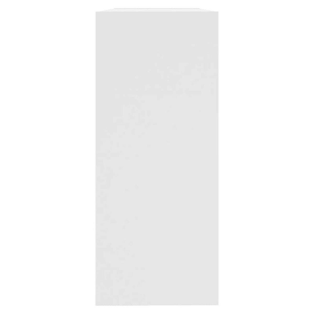 BÜCHERREGAL mit 2 Ebenen 100/30/72 cm aus Holzwerkstoff Weiß - Weiß, Holz (100/72/30cm) - vidaXL