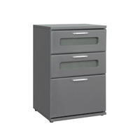 NACHTTISCH rechteckig Grau 40/60/38 cm - Grau, Holzwerkstoff (38/60/40cm) - ML-DESIGN