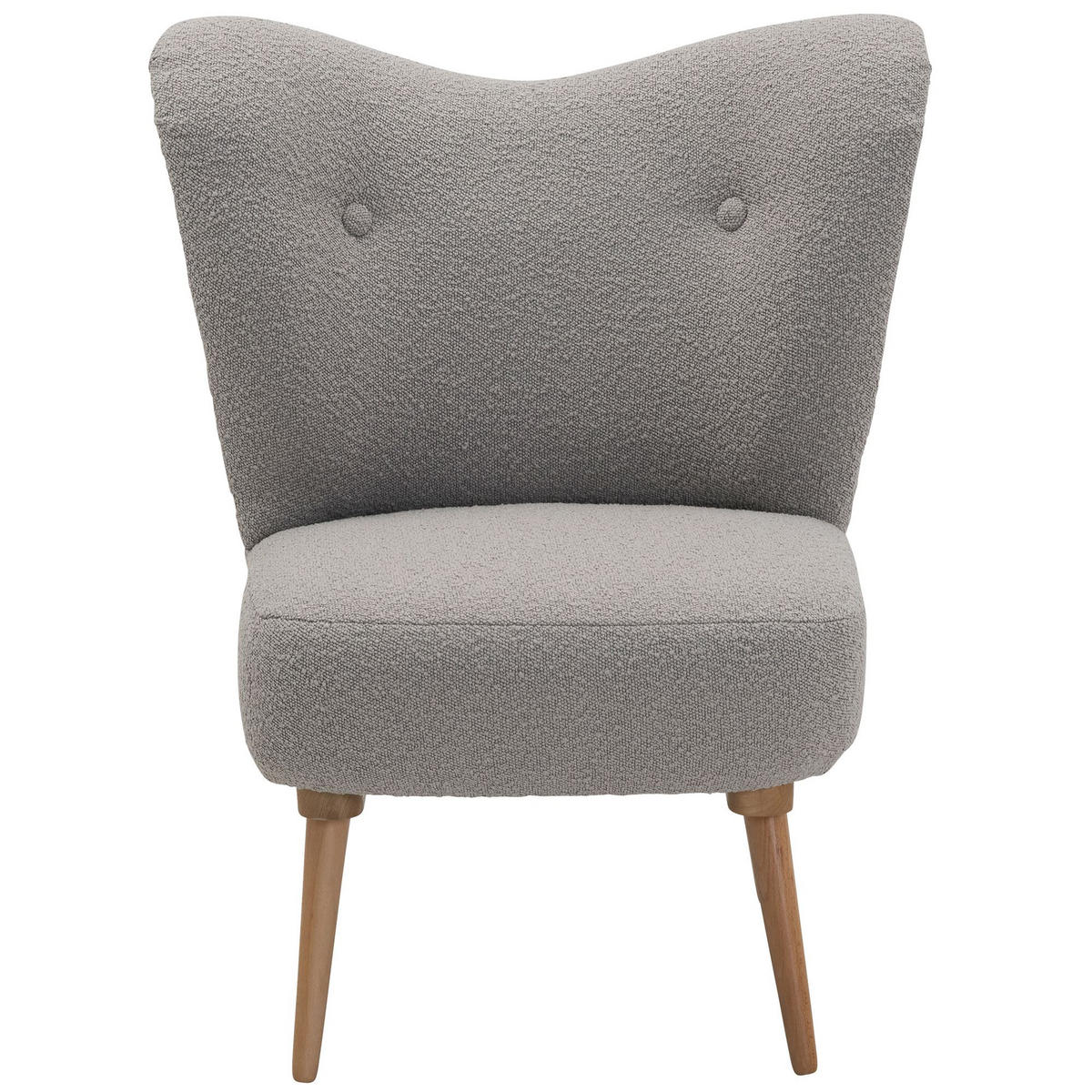 COCKTAILSESSEL Kayra Bouclé-Gewebe sahara - Sahara, Kunststoff (72/90/74cm) - 58aufmkessel