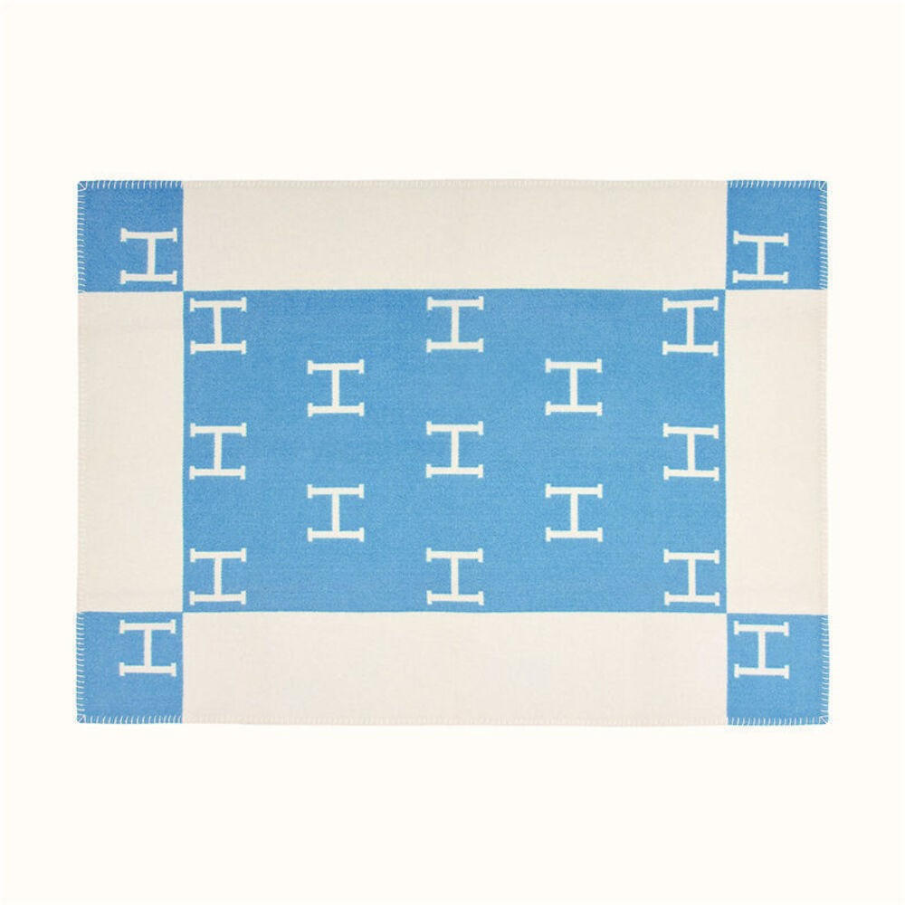 WOHNDECKE Double 175/140 cm - Hellblau, Textil (140/175cm)