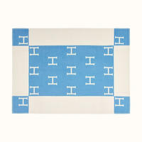 WOHNDECKE Double 175/140 cm - Hellblau, Textil (140/175cm)