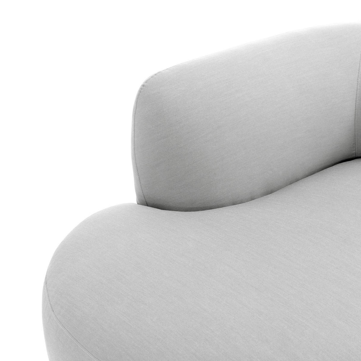 GARTENSOFA SORRENTO - Hellgrau, Kunststoff (225/73/141cm) - IDIMEX