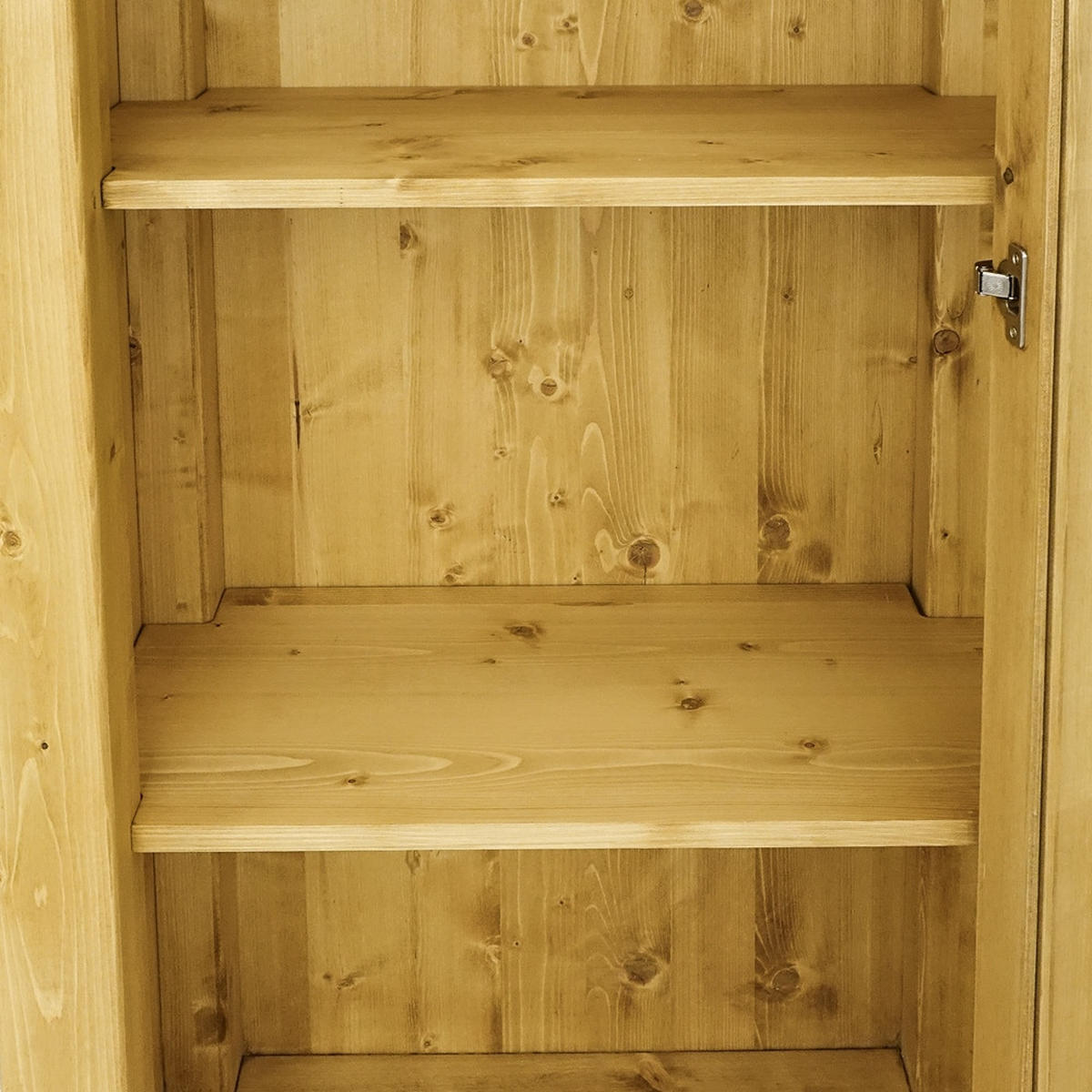 VITRINE aus Massivholz Sara - Honig, Holz (72/195/40cm) - Seart