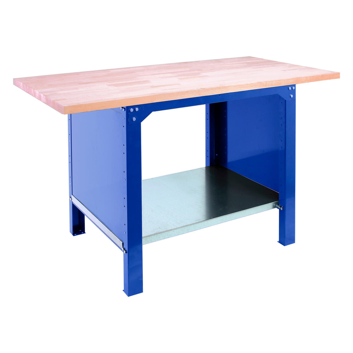 WERKBANK Buffalo Wood HxBxT 86,5 x 150 x 75 cm Traglast 1000 kg Blau - Blau, Metall (150/86.5/75cm) - PROREGAL