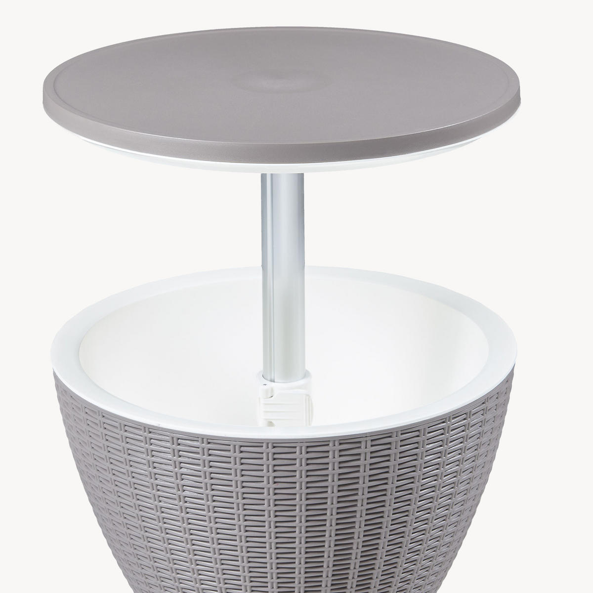 KÜHLTISCH Atessa - Hellbraun, Kunststoff/Metall (48.5/48.5/58cm) - casa.pro