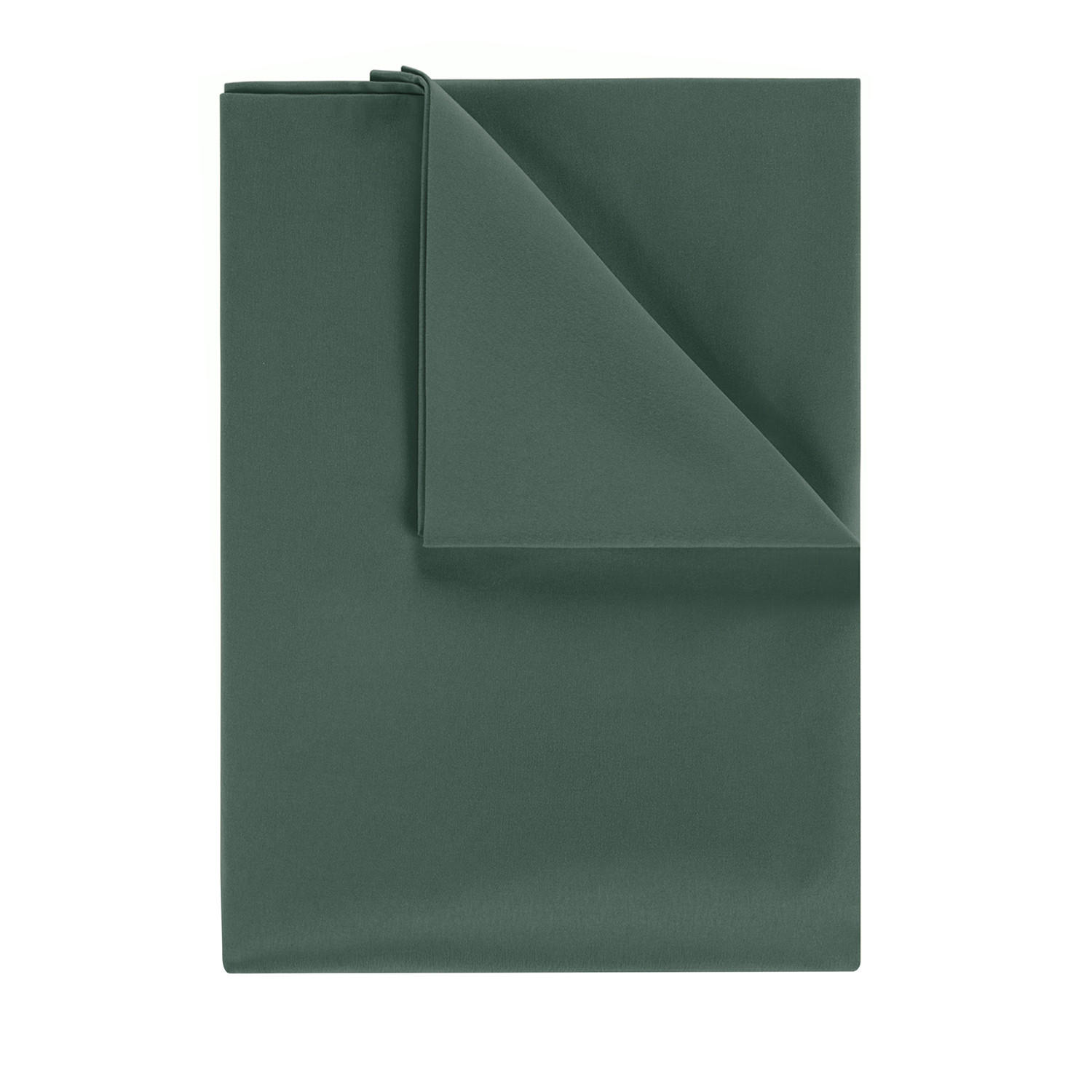 BETTTUCH ohne Gummi 320/275 cm, in Dunkelgrün - Dunkelgrün, Textil (275/320cm) - Blumtal